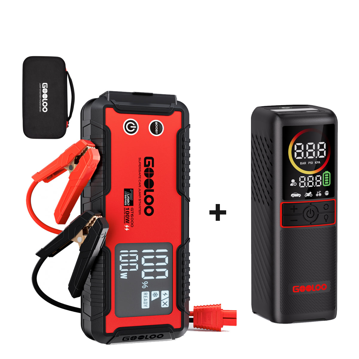 GOOLOO GT6000 4WD Battery Supersafe Jump Starter for Off-Road Reccovery & Camping 6000A
