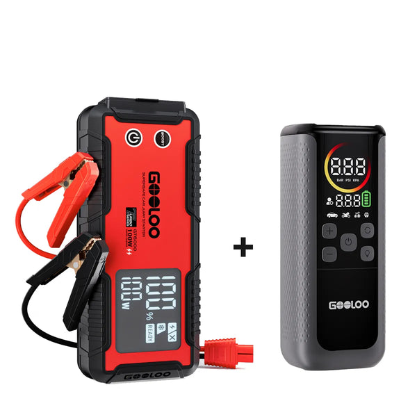 GOOLOO GT6000 Jump Starter with GT160 DUAL Tire Inflator
